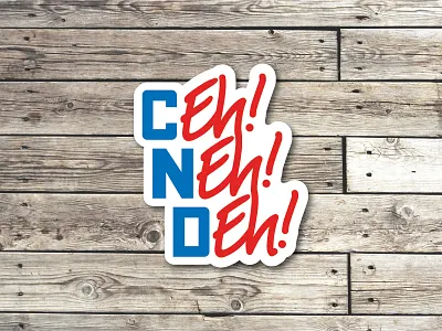 C Eh! N Eh! D Eh! canada playoff sticker mule