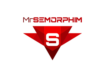 Modern Logo for "MrSemorphim" gamer geometric logo minimalistic minimalistic logo modern modern logo simple