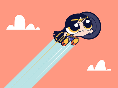 Wonder Woman action adventure comic girl power puff superhero wonder woman