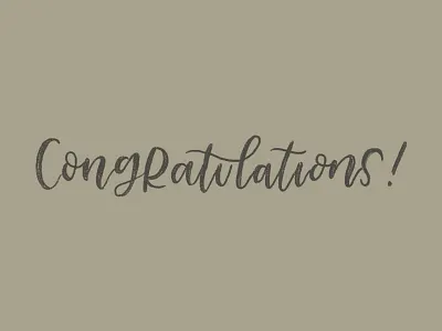 Congrats! congrats congratulations hand drawn hand lettering handlettering handmade lettering photoshop type