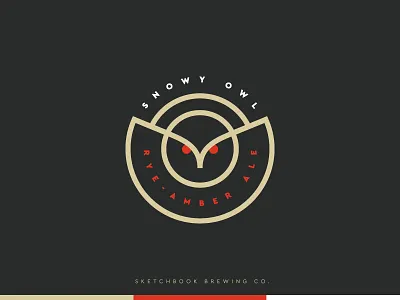 Snowy Owl Logo Exploration ale beer brewery icon identity logo owl rye snow