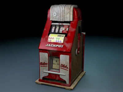 Vintage Slot Machine Beauty 3darts beauty cinema4d fullsail vintage vintageslotmachine