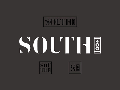 South 400 Logo apartments bodoni commerical development fashion hi rise housing identity logo real estate