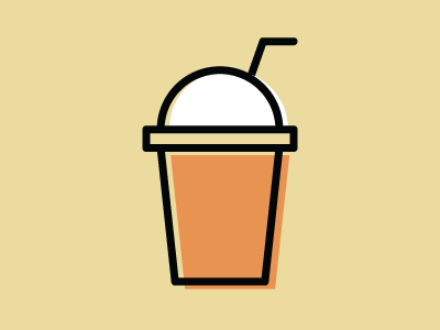 Milkshake beverage food illustration milkshake minimal