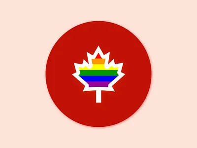Canadian Love canadian lgbt lgbtq love pride rainbow sticker mule