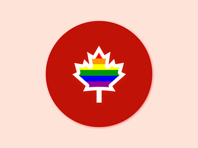 Canadian Love canadian lgbt lgbtq love pride rainbow sticker mule