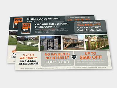 Cedar Rustic Print Marketing ad advertising design marketing print print marketing print material