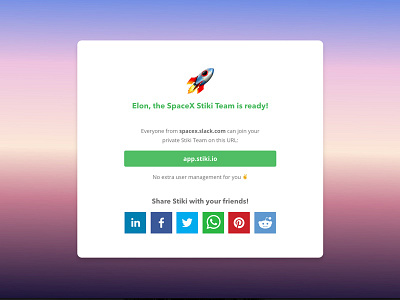 Stiki is getting ready for more users emoji invite saas signup ui ux wiki