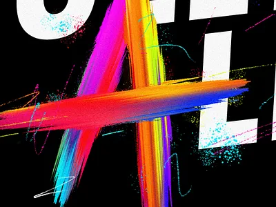 Coming Soon brush colorful gradient hue lettering mixer paint saturation splatter summer wild