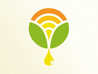 Renew Kansas corn ethanol leaves logo logo lounge logolounge sunshine