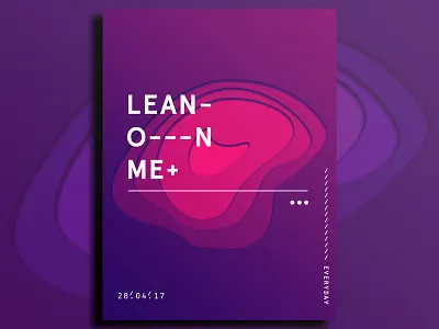 One a day, day 28 graphic design poster