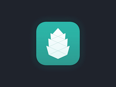 Cone app app icon app store brand cone emblem icon ios location nature pinecone