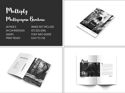 Multipurpose Brochure agency brochure catalog creative fashion giantdesign lettering minimal multiple multipurpose photography portfolio