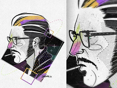 Rockabilly bkopf bkopfone character face head illustration portrait rockabilly