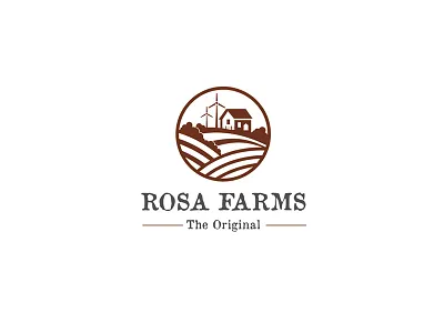 Rosa Farms - Logo Design creative design emblem identity inspiration logo logofolio logomark logotype modern simple