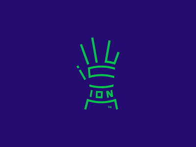 Illusion logo brand brandidentity creative hand idea illusion illustration magic neon tricks typography
