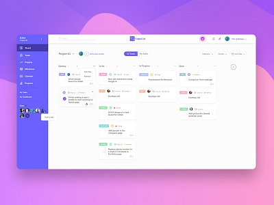 Tappi — task board for Gitlab dashboard project management task board ui ux web web design