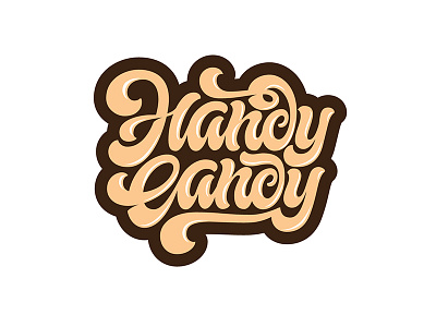 Handy Candy ai calligraphy candy lettering script vector