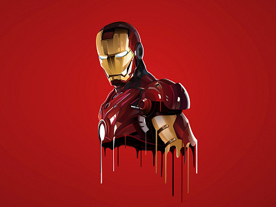 Ironman character illustration illustrator ironman lowpoly movie vector