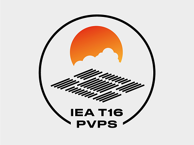 IEA T16 - PVPS array climate change energy logo solar sun