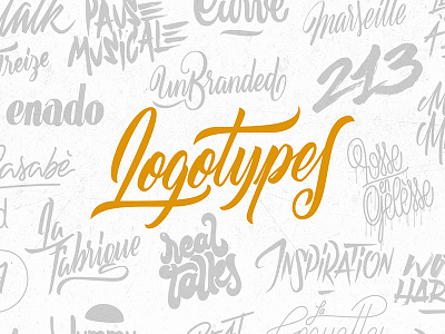 Logotypes & lettering black branding custom handmade handmadefont letters logo logotype style type typography