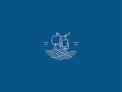 Little Hattie V2 boat illustration logo water