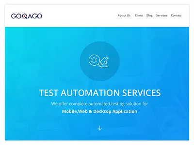 GOQAGO Website Design flat design layout website design