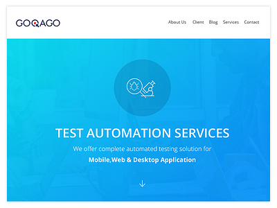 GOQAGO Website Design flat design layout website design