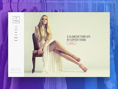Ganymede fashion designer photography wordpress template