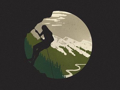 The Mountains mountains rock climber texture tree