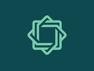 Abstract Logo Mark abstract branding flower helix icon logo mark square symmetry