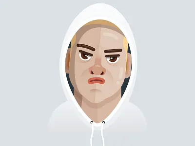Eminem character design eminem hip hop illustration music rapper vector