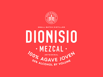 Dionisio Mezcal agave alcohol branding leaf lockup logo mexico mezcal typography