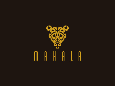 Mahala Logo elegant feline female lioness strong wild