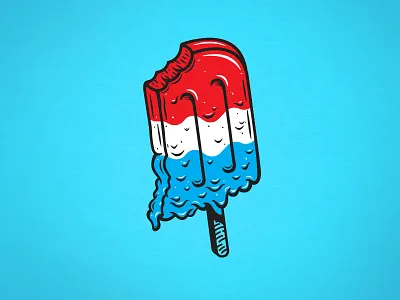 Indiana Summer design illustration indiana popsicle