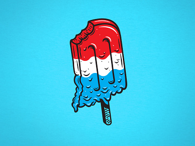 Indiana Summer design illustration indiana popsicle