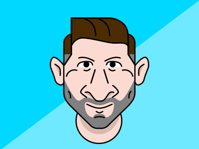 Lionel Messi argentina art character design draw fan football illustration lionel messi vector