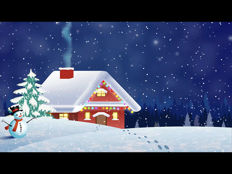 Holiday Spirit motion graphics snow