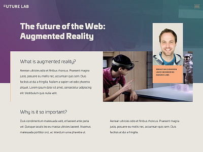 Trend Report design report ui ux web design