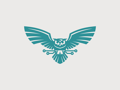 Owl academy logo owl technology