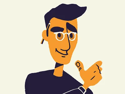 Stay positive, stay creative! ✏💫 creativity designer flat fun glasses hipster illustration