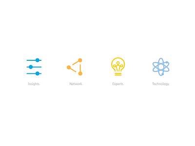 Icons brand clean design icons simple technology vector web