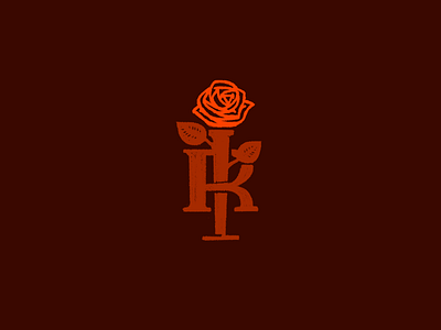 Iron Rose iron monogram rose