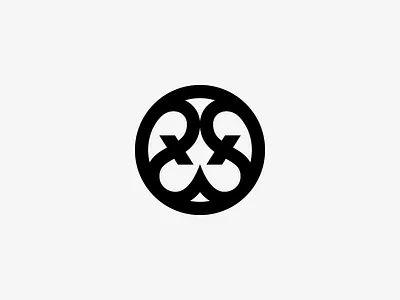 S Monogram circle icon logo mark monogram s symmetric