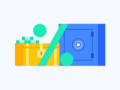 Deposit illustration account bank banking card credit deposit design icons illustration