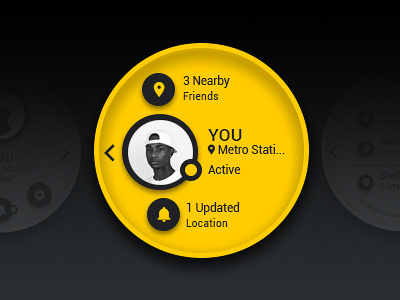 6ix Android Wearble android wearable ux athlete meet up community app ui user interface ux watch ui wearable ui