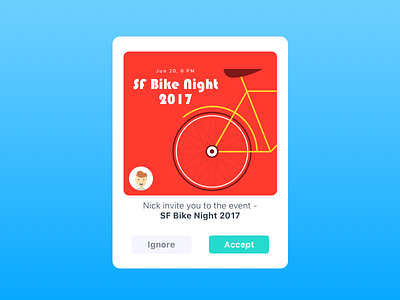 #047 - Pending Invitation 100 ui design challenge daily ui event invite pending invitation visual design