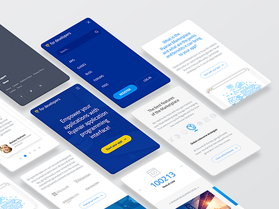 API Marketplace - mobile view ui ux webdesign