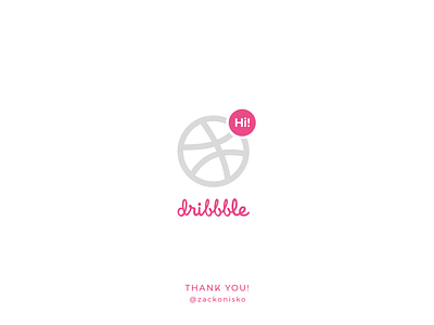 Hi dribbble! :) clear dribbble firstshot hello hellodribbble minimal pure