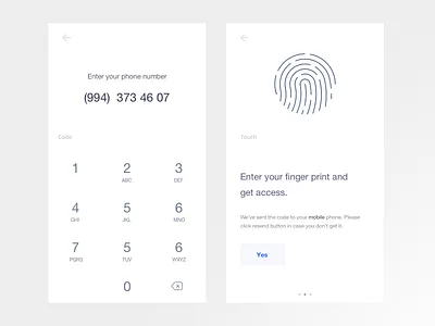 Enter Your Phone Number app call code flat ios mobile register scan sign in ui white